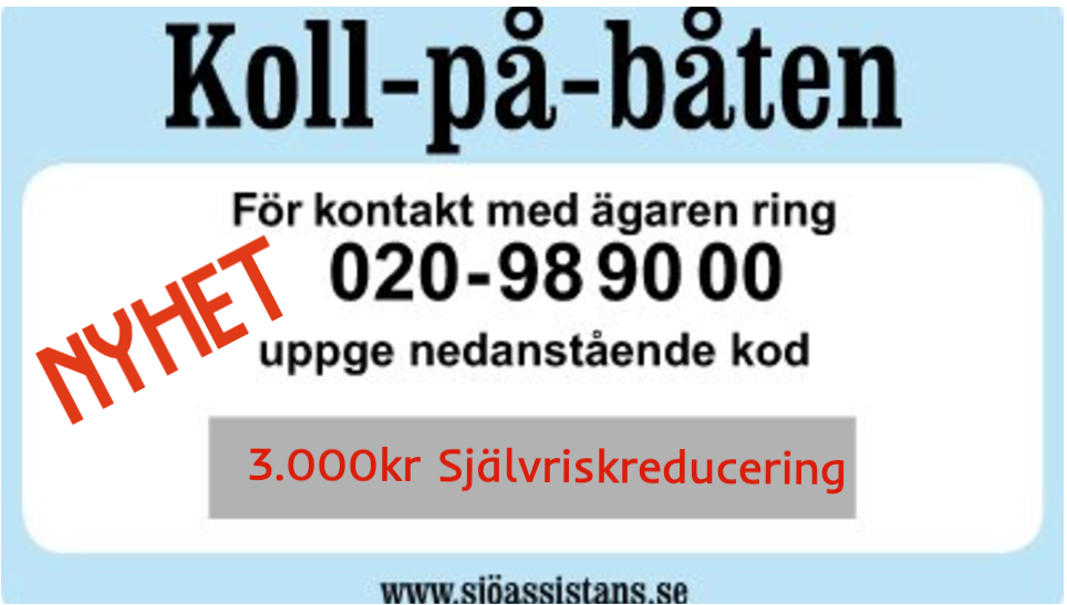 Koll-På-Båten med självriskreducering